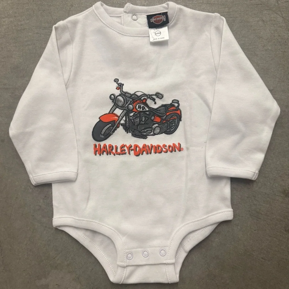 3 Piece Harley Davidson Set for Infants 0-6 Months